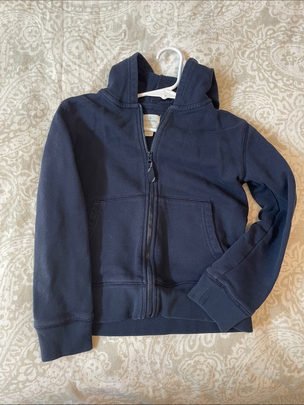 Crewcuts Navy Zip-Up Hoodie for Kids